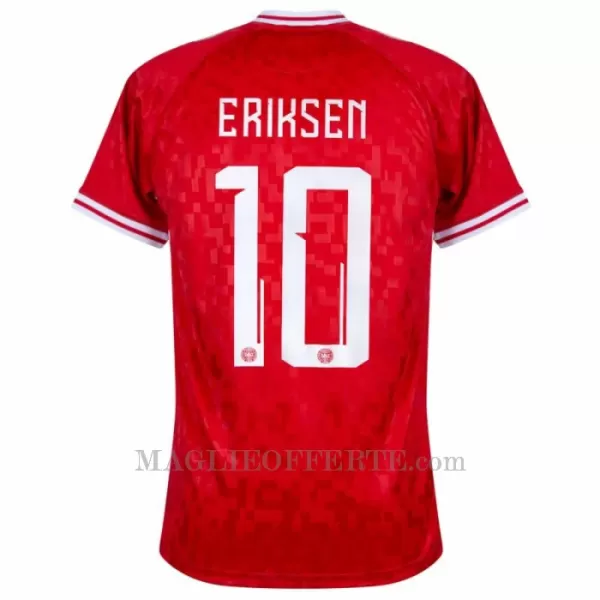 Maglia Danimarca Eriksen 10 Gara Home Euro 2024