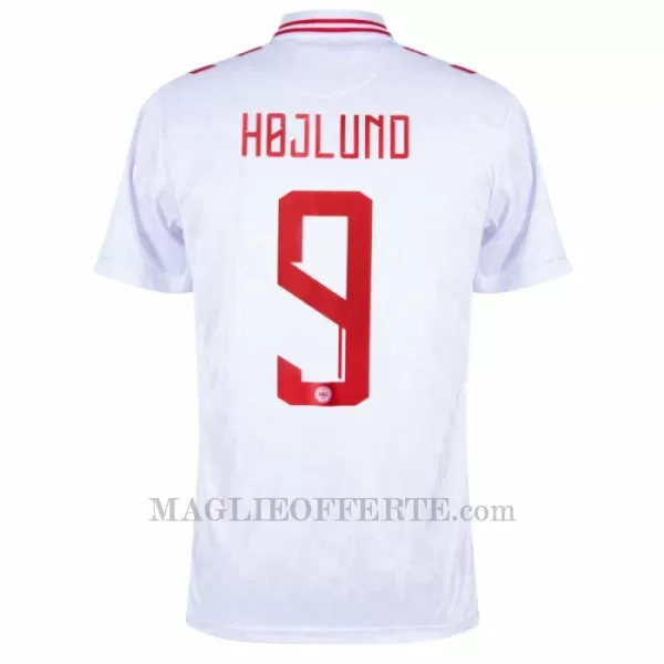 Maglia Danimarca Rasmus Højlund 9 Gara Home Euro 2024