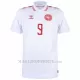 Maglia Danimarca Rasmus Højlund 9 Gara Home Euro 2024