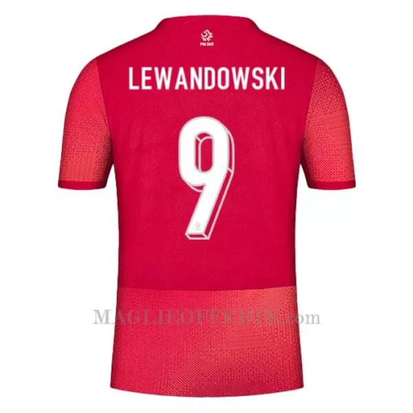 Maglia Polonia Robert Lewandowski 9 Gara Away Euro 2024