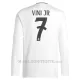 Maglia Real Madrid Vinicius Junior 7 Gara Home 2024/25 Maniche Lunghe