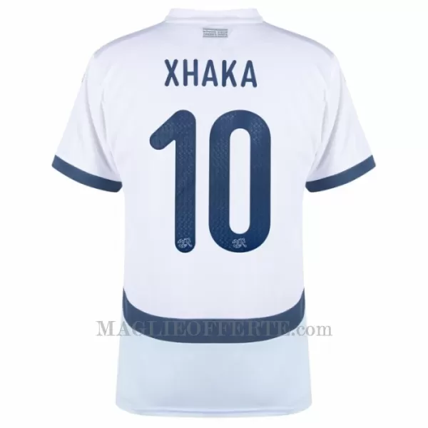 Maglia Svizzera Xhaka 10 Gara Away Euro 2024