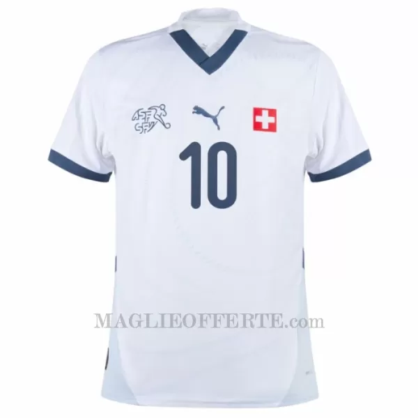 Maglia Svizzera Xhaka 10 Gara Away Euro 2024