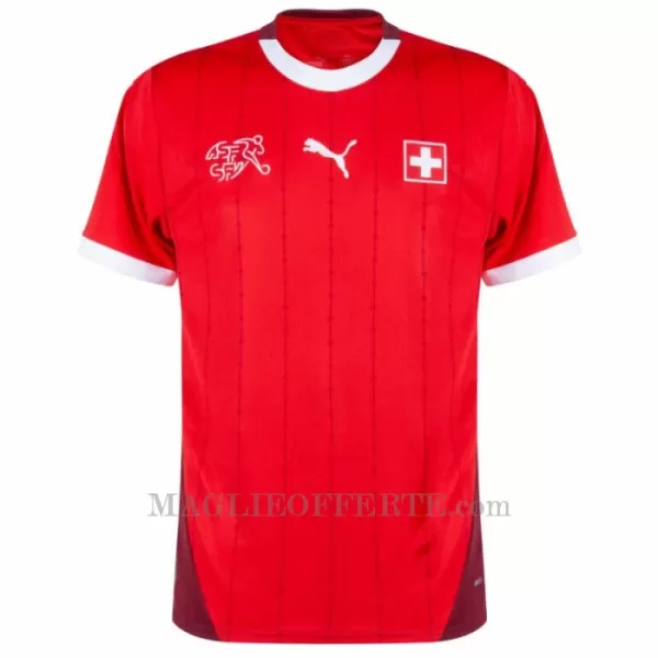 Maglia Svizzera Xhaka 10 Gara Home Euro 2024