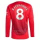 Maglia Manchester United Bruno Fernandes 8 Gara Home 2024/25 Maniche Lunghe