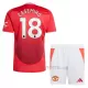 Maglia Manchester United Casemiro 18 Bambino Gara Home 2024/25