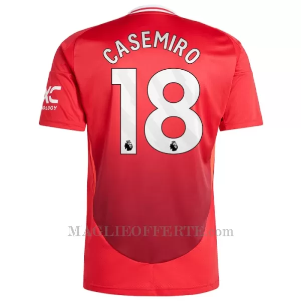 Maglia Manchester United Casemiro 18 Bambino Gara Home 2024/25