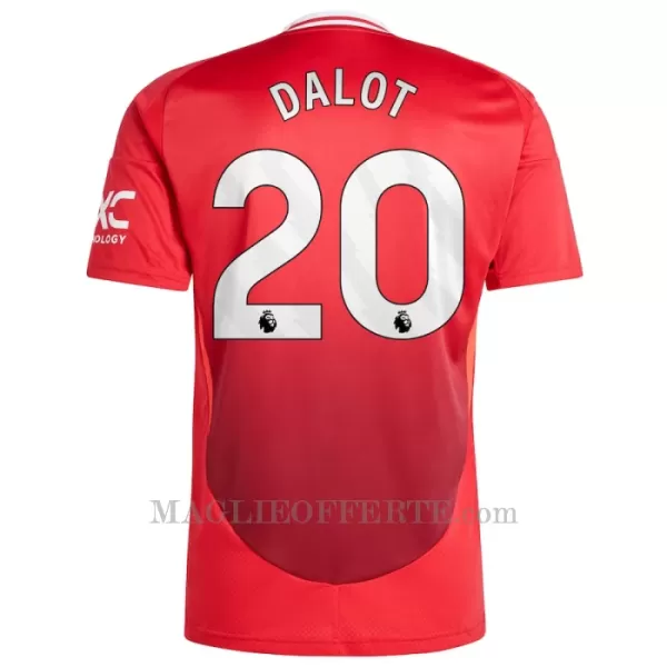 Maglia Manchester United Diogo Dalot 20 Gara Home 2024/25