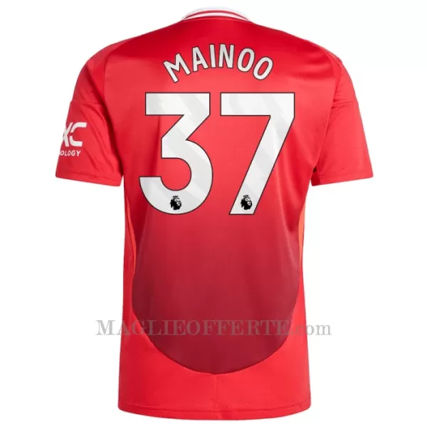 Maglia Manchester United Kobbie Mainoo 37 Bambino Gara Home 2024/25