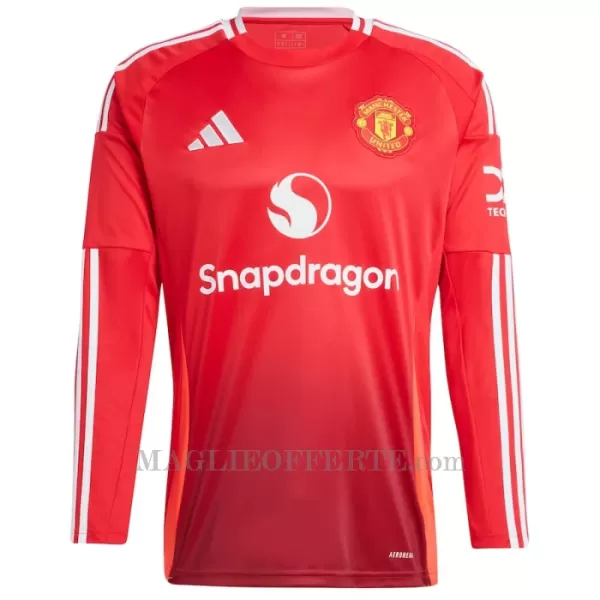 Maglia Manchester United Marcus Rashford 10 Gara Home 2024/25 Maniche Lunghe