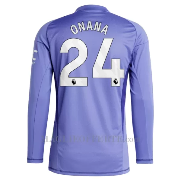 Maglia Portiere Manchester United Onana 24 Gara Home 2024/25 Maniche Lunghe