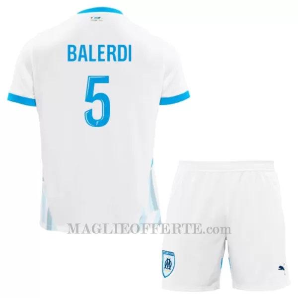 Maglia Olympique Marsiglia Balerdi 5 Bambino Gara Home 2024/25