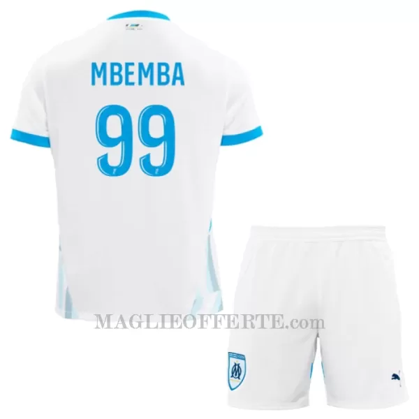 Maglia Olympique Marsiglia Mbemba 99 Bambino Gara Home 2024/25