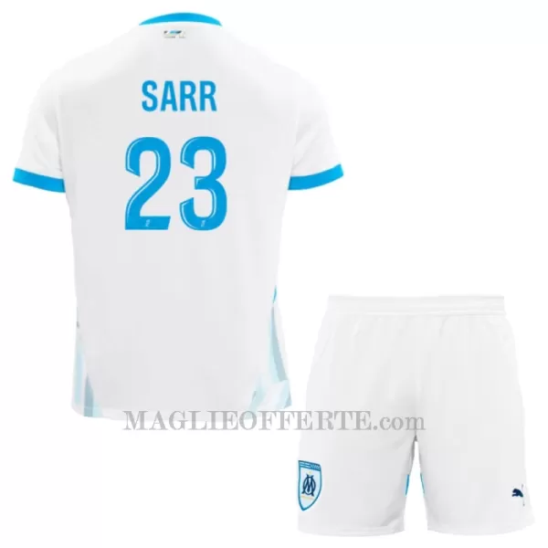 Maglia Olympique Marsiglia Sarr 23 Bambino Gara Home 2024/25