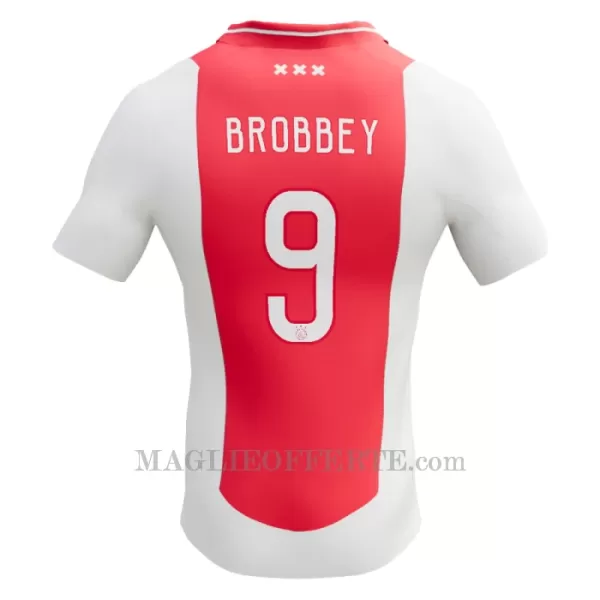 Maglia AFC Ajax Brian Brobbey 9 Bambino Gara Home 2024/25