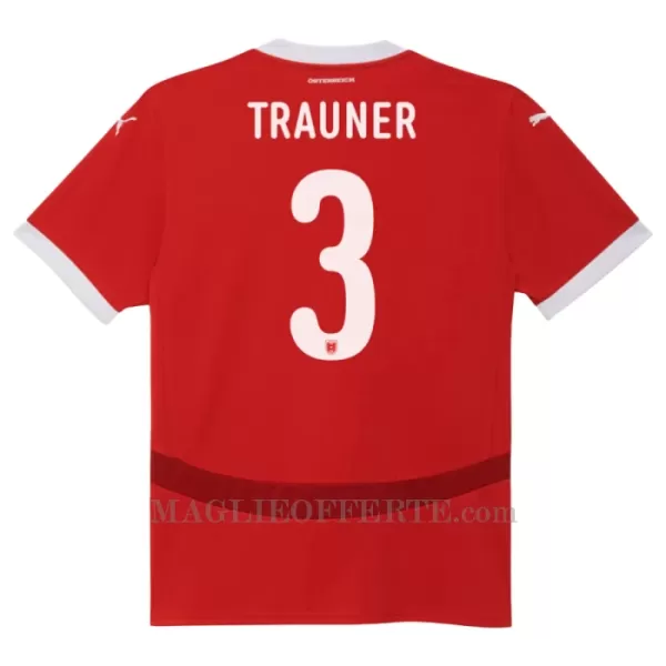 Maglia Austria Gernot Trauner 3 Gara Home Euro 2024