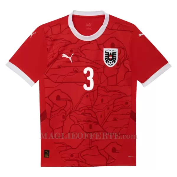 Maglia Austria Gernot Trauner 3 Gara Home Euro 2024