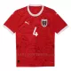 Maglia Austria Kevin Danso 4 Gara Home Euro 2024