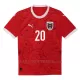 Maglia Austria Konrad Laimer 20 Gara Home Euro 2024