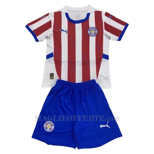 Maglia Paraguay Bambino Gara Home 2024