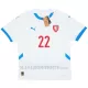 Maglia Repubblica Ceca Soucek 22 Gara Away Euro 2024