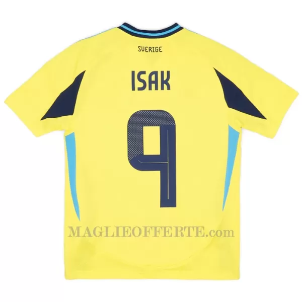 Maglia Svezia Isak 9 Gara Home 2024