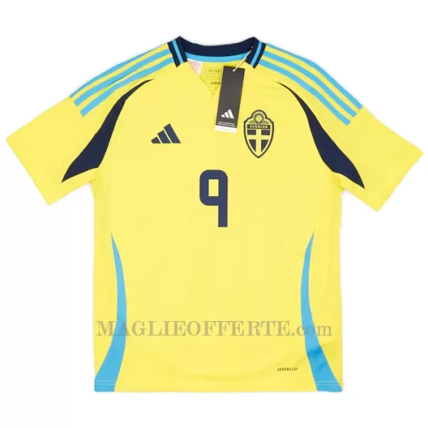 Maglia Svezia Isak 9 Gara Home 2024