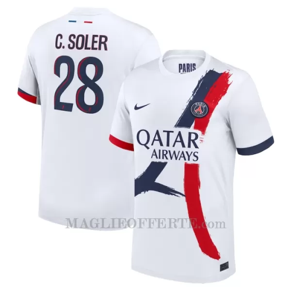 Maglia Paris Saint-Germain Carlos Soler 28 Gara Away 2024/25