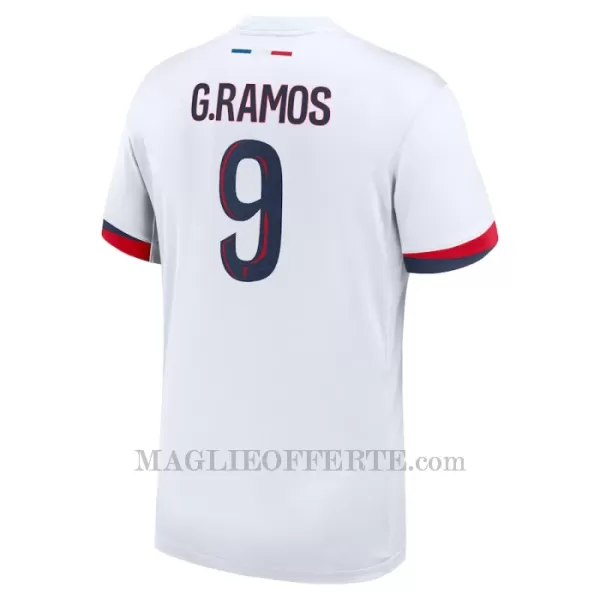 Maglia Paris Saint-Germain Goncalo Ramos 9 Gara Away 2024/25