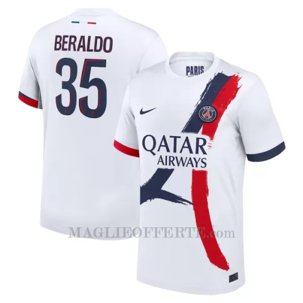 Maglia Paris Saint-Germain Lucas Beraldo 35 Gara Away 2024/25