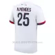 Maglia Paris Saint-Germain Nuno Mendes 25 Bambino Gara Away 2024/25