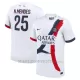 Maglia Paris Saint-Germain Nuno Mendes 25 Gara Away 2024/25