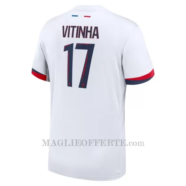 Maglia Paris Saint-Germain Vitinha 17 Bambino Gara Away 2024/25