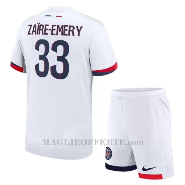 Maglia Paris Saint-Germain Zaire Emery 33 Bambino Gara Away 2024/25