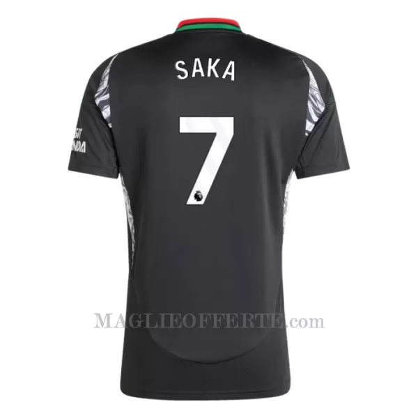 Maglia Arsenal Bukayo Saka 7 Gara Away 2024/25