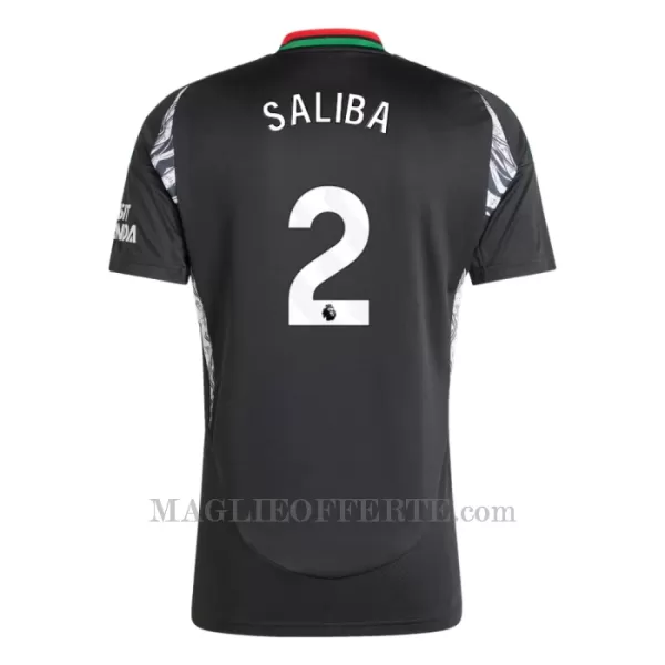 Maglia Arsenal Saliba 2 Gara Away 2024/25