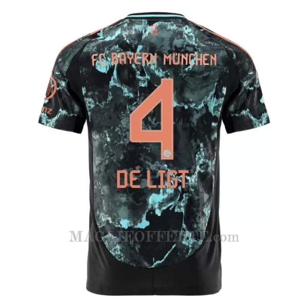 Maglia FC Bayern Monaco Matthijs de Ligt 4 Bambino Gara Away 2024/25