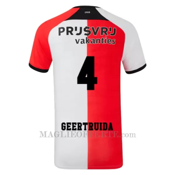 Maglia Feyenoord Rotterdam Geertruida 4 Bambino Gara Home 2024/25