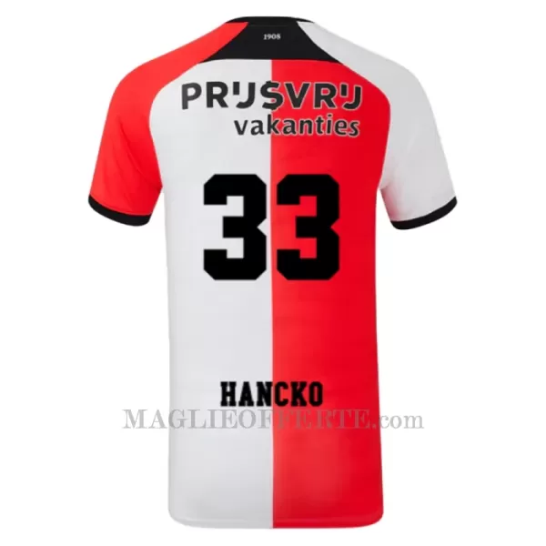 Maglia Feyenoord Rotterdam Hancko 33 Gara Home 2024/25