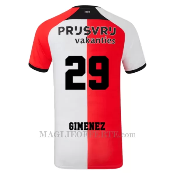 Maglia Feyenoord Rotterdam Santiago Gimenez 29 Bambino Gara Home 2024/25