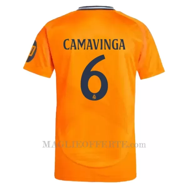 Maglia Real Madrid Eduardo Camavinga 6 Gara Away 2024/25