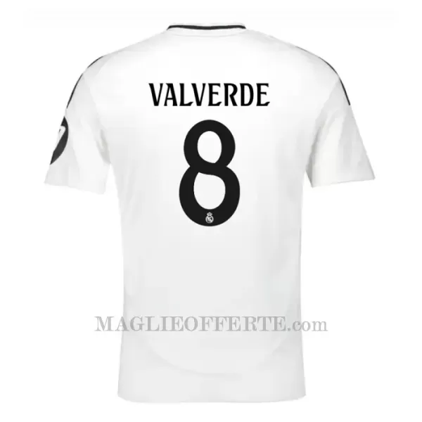 Maglia Real Madrid Federico Valverde 8 Gara Home 2024/25