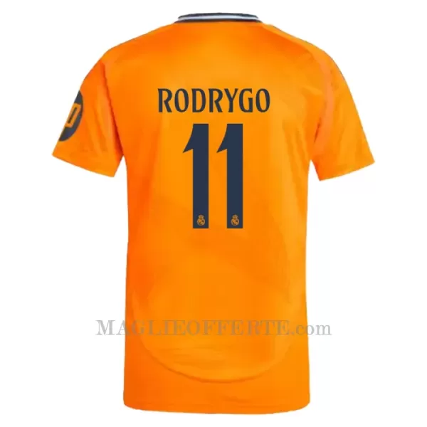 Maglia Real Madrid Rodrygo Goes 11 Bambino Gara Away 2024/25