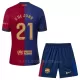 Maglia Barcellona Frenkie de Jong 21 Bambino Gara Home 2024/25