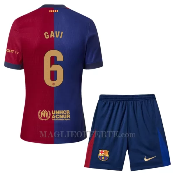 Maglia Barcellona Gavi 6 Bambino Gara Home 2024/25