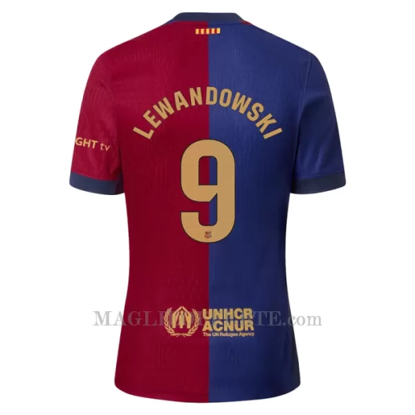 Maglia Barcellona Robert Lewandowski 9 Bambino Gara Home 2024/25