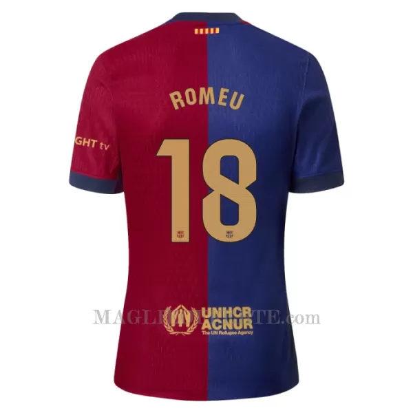 Maglia Barcellona Romeu 18 Gara Home 2024/25