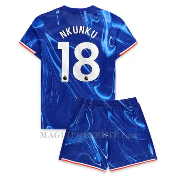 Maglia Chelsea Christopher Nkunku 18 Bambino Gara Home 2024/25