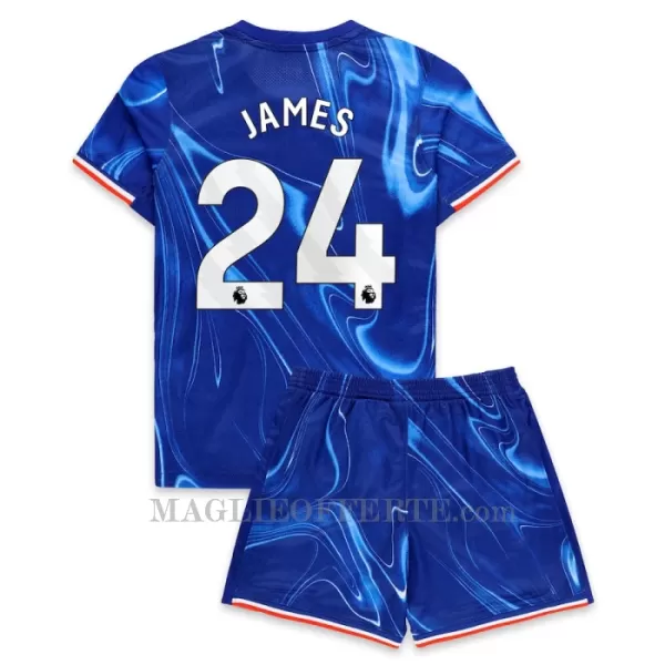 Maglia Chelsea James 24 Bambino Gara Home 2024/25