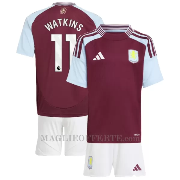 Maglia Aston Villa Watkins 11 Bambino Gara Home 2024/25